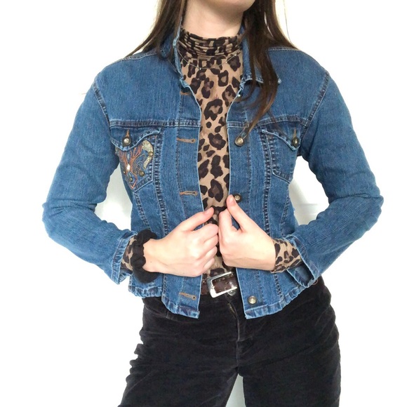 Jackets & Blazers - Vintage Y2K Women's Denim Jean Jacket
